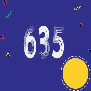 Number vector font design. Stock Illustration