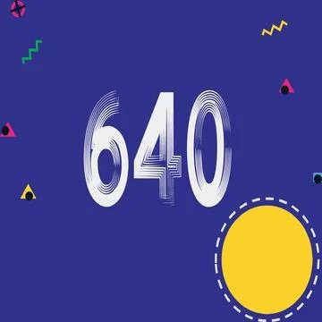 Number vector font design. Stock Illustration