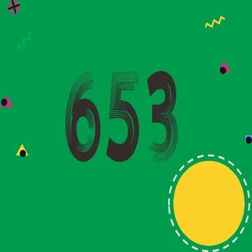 Number vector font design. Stock Illustration