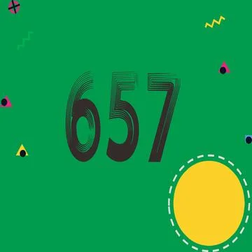 Number vector font design. Illustrazione stock