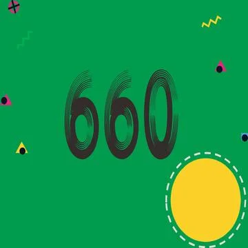 Number vector font design. Illustrazione stock