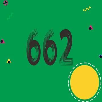 Number vector font design. Stock Illustration
