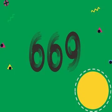 Number vector font design. Иллюстрация