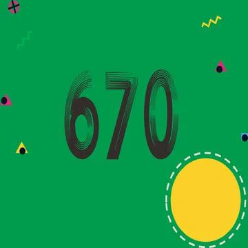 Number vector font design. Stock Illustration