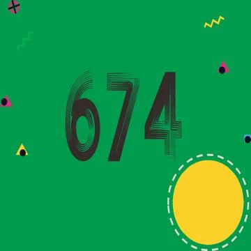 Number vector font design. Stock Illustration