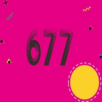 Number vector font design. Stock Illustration