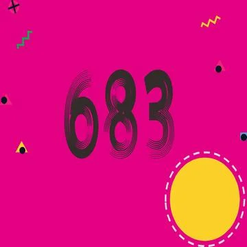 Number vector font design. Stock Illustration