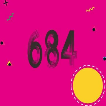 Number vector font design. Stock Illustration