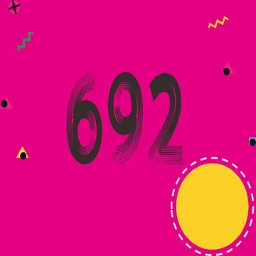 Number vector font design. Stock Illustration