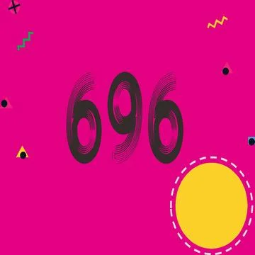 Number vector font design. Stock Illustration
