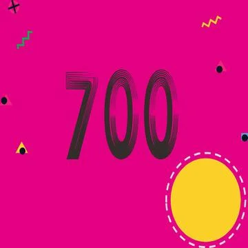 Number vector font design. Illustrazione stock