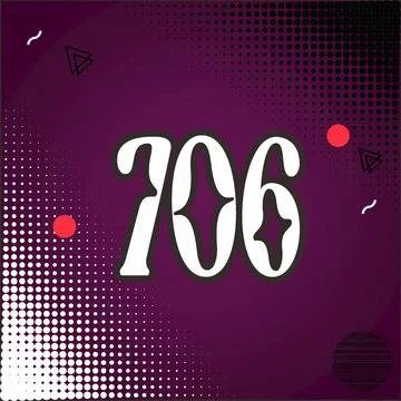 Number vector font design. Иллюстрация