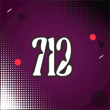 Number vector font design. Stock Illustration