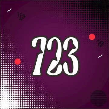 Number vector font design. Stock Illustration