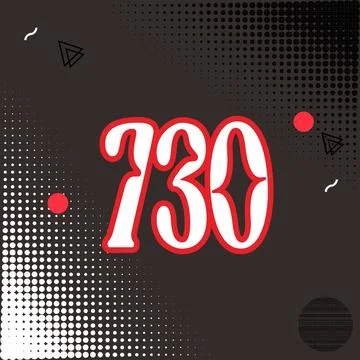 Number vector font design. Stock Illustration