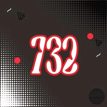 Number vector font design. Stock Illustration