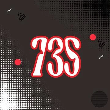 Number vector font design. Illustrazione stock