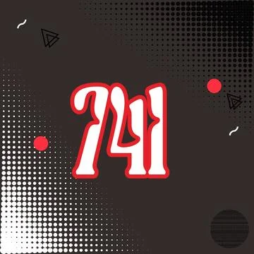 Number vector font design. Stock Illustration