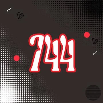 Number vector font design. Stock Illustration