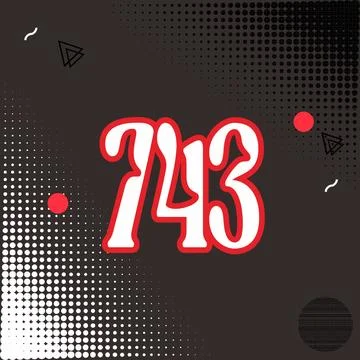 Number vector font design. Stock Illustration