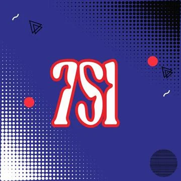 Number vector font design. Stock Illustration