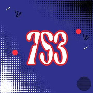 Number vector font design. Stock Illustration