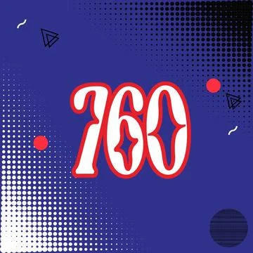 Number vector font design. Иллюстрация