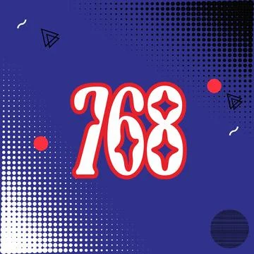 Number vector font design. Illustrazione stock