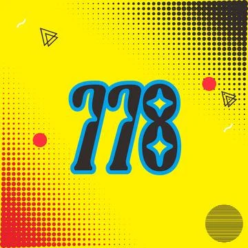 Number vector font design. Stock Illustration