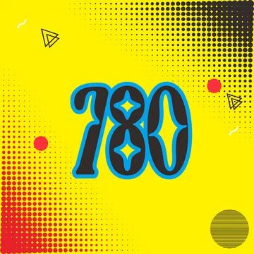 Number vector font design. Stock Illustration