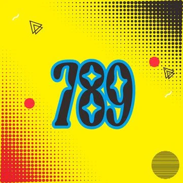 Number vector font design. Stock Illustration