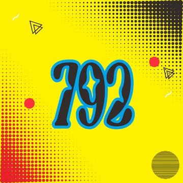 Number vector font design. Stock Illustration