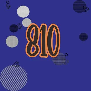 Number vector font design. Stock Illustration