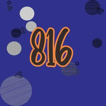 Number vector font design. Stock Illustration