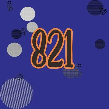 Number vector font design. Stock Illustration