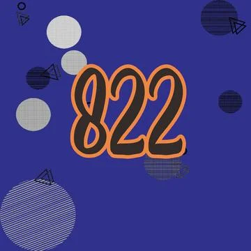 Number vector font design. Illustrazione stock