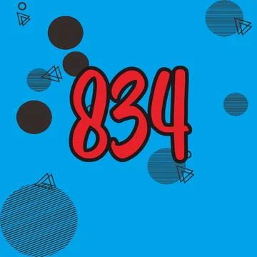 Number vector font design. Stock Illustration