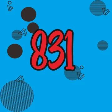 Number vector font design. Stock Illustration