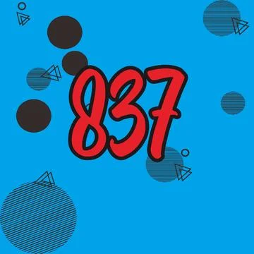 Number vector font design. Stock Illustration