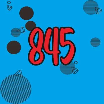 Number vector font design. Illustrazione stock
