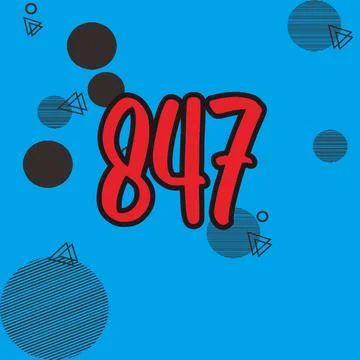 Number vector font design. Stock Illustration