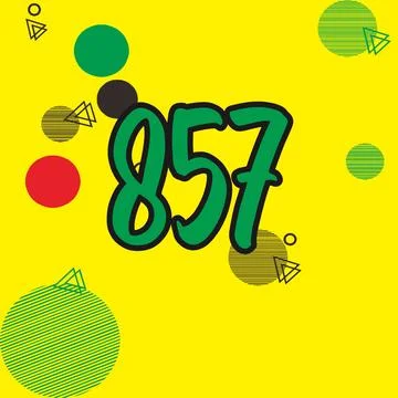 Number vector font design. Stock Illustration