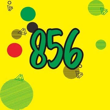 Number vector font design. Stock Illustration