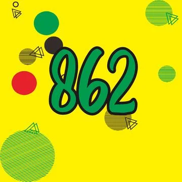 Number vector font design. Stock Illustration