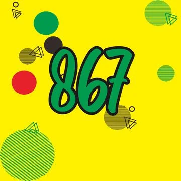 Number vector font design. Stock Illustration