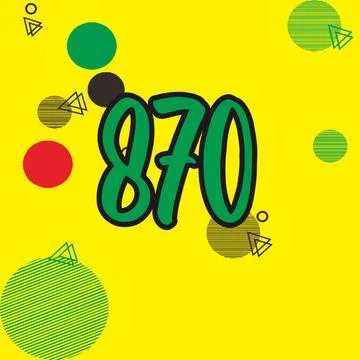 Number vector font design. Stock Illustration