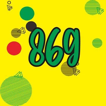 Number vector font design. Stockillustratie