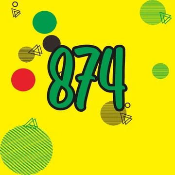 Number vector font design. Illustrazione stock