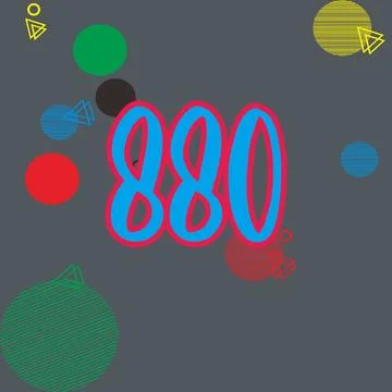 Number vector font design. Stock Illustration