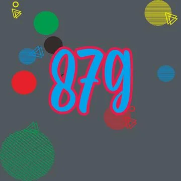 Number vector font design. Stock Illustration